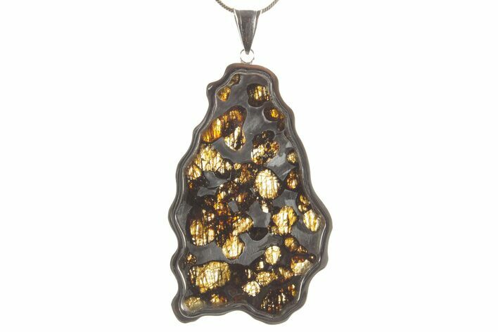 Sericho Pallasite Meteorite Pendant - Kenya #373100